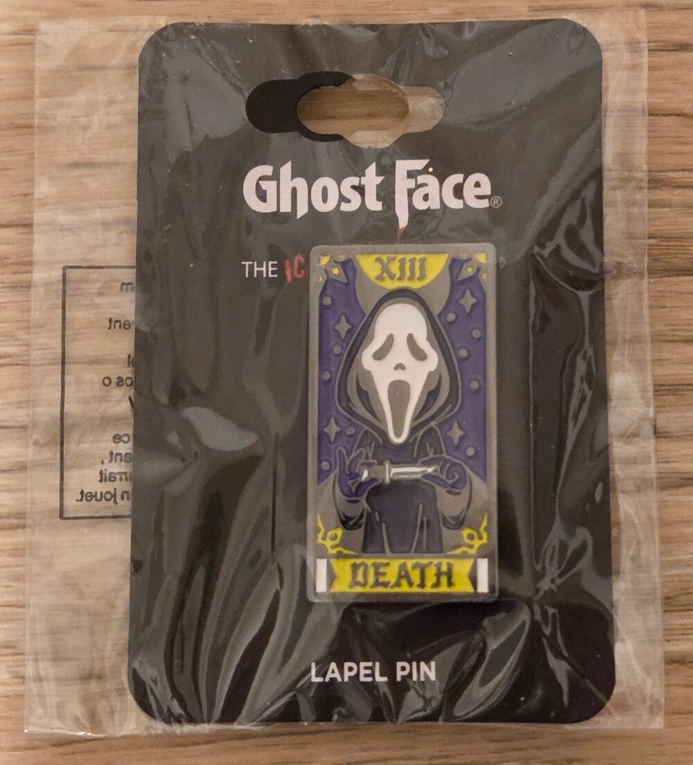 NEW Scream Ghost Face Tarot Card Enamel Pin Unopened NWT Horror Movie 2023